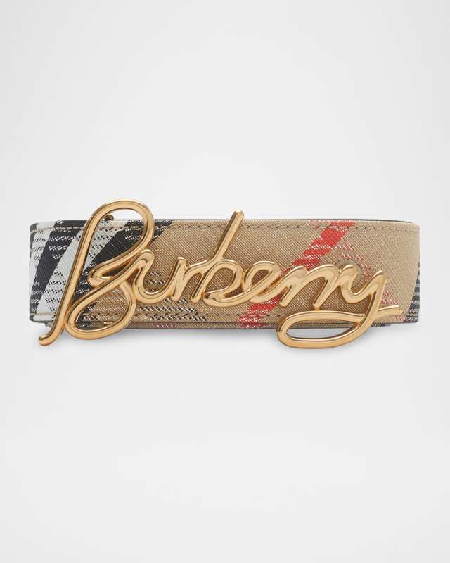 Reversible Script Logo Belt